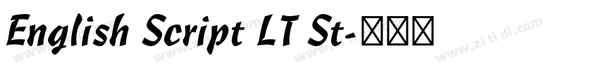 English Script LT St字体转换
